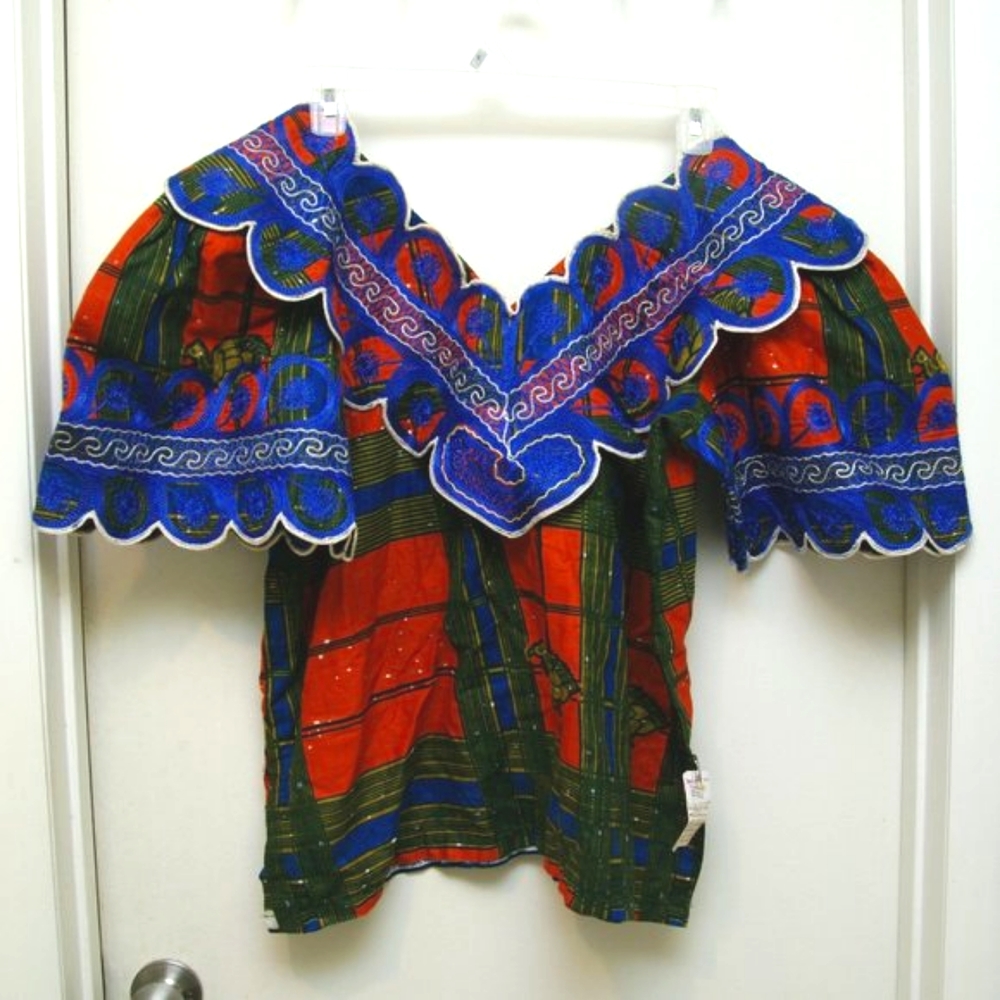 Traditional African Dashiki Tribal Print Top